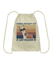 Where The Party At Drawstring Bag tile