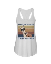 Where The Party At Ladies Flowy Tank tile