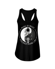 Music Is What Feeling Ladies Flowy Tank tile