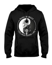 Music Is What Feeling Hooded Sweatshirt tile