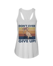 Dont Ever Give Up Ladies Flowy Tank thumbnail