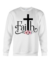 Faith Pink FLower Crewneck Sweatshirt thumbnail