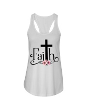 Faith Pink FLower Ladies Flowy Tank thumbnail