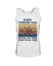 Sloth Paddling Team Unisex Tank tile
