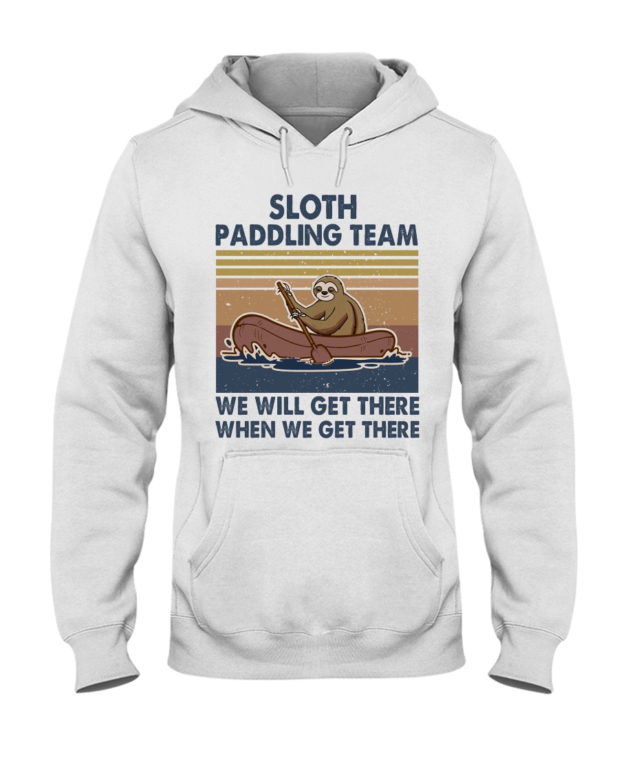Sloth Paddling Team Hooded Sweatshirt