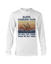 Sloth Paddling Team Long Sleeve Tee tile