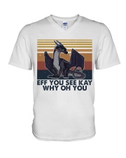 Eff You See Key V-Neck T-Shirt thumbnail