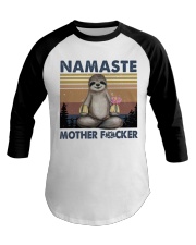 Namaste Funny Yoga Shirt Baseball Tee tile