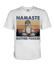 Namaste Funny Yoga Shirt V-Neck T-Shirt tile