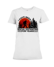 I Have Been Social Premium Fit Ladies Tee tile