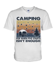 Camping For When V-Neck T-Shirt tile
