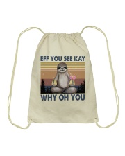 Eff You See Kay Drawstring Bag tile