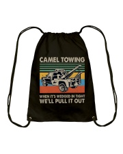 Camel Towing Funny Drawstring Bag tile