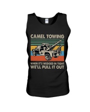 Camel Towing Funny Unisex Tank tile