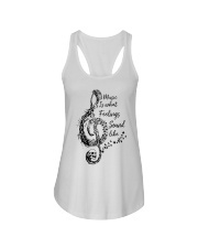 What Feelings Sound Like Ladies Flowy Tank tile