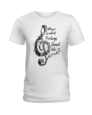 What Feelings Sound Like Ladies T-Shirt tile