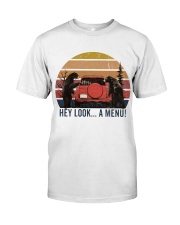 Hey Look A Menu Funny Classic T-Shirt tile