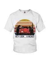 Hey Look A Menu Funny Youth T-Shirt tile