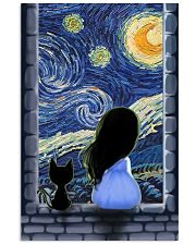 Girl And Cat Starry Night 11x17 Poster front