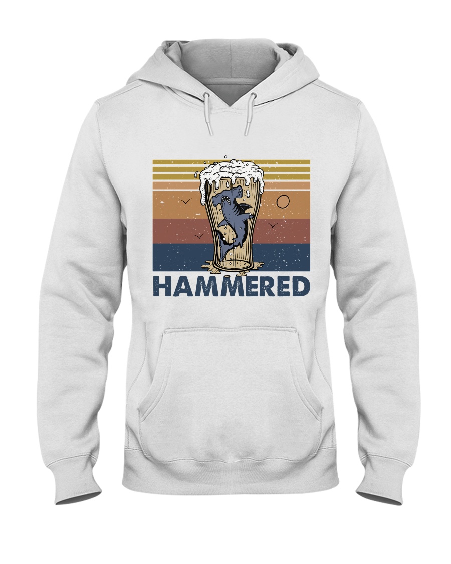 Hammered Hooded Sweatshirt