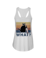 What Funny Cat Ladies Flowy Tank tile