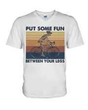 Put Some Fun Between Funny V-Neck T-Shirt thumbnail
