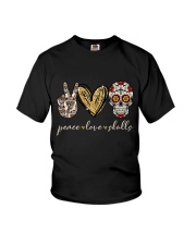 Peace Love Skulls Youth T-Shirt tile