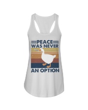 Peace Was Never An Option Ladies Flowy Tank tile