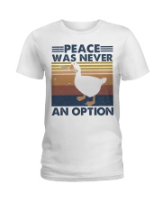 Peace Was Never An Option Ladies T-Shirt tile