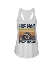 Stay Calm Stay Cool Ladies Flowy Tank tile