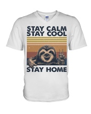 Stay Calm Stay Cool V-Neck T-Shirt tile