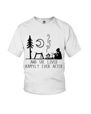 And She Lived Happily Youth T-Shirt tile