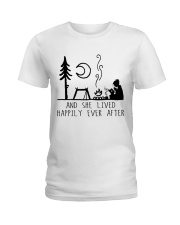 And She Lived Happily Ladies T-Shirt tile