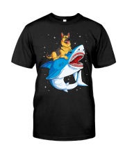 German Shepherd Shark T shirt Kids Men Spac Classic T-Shirt front