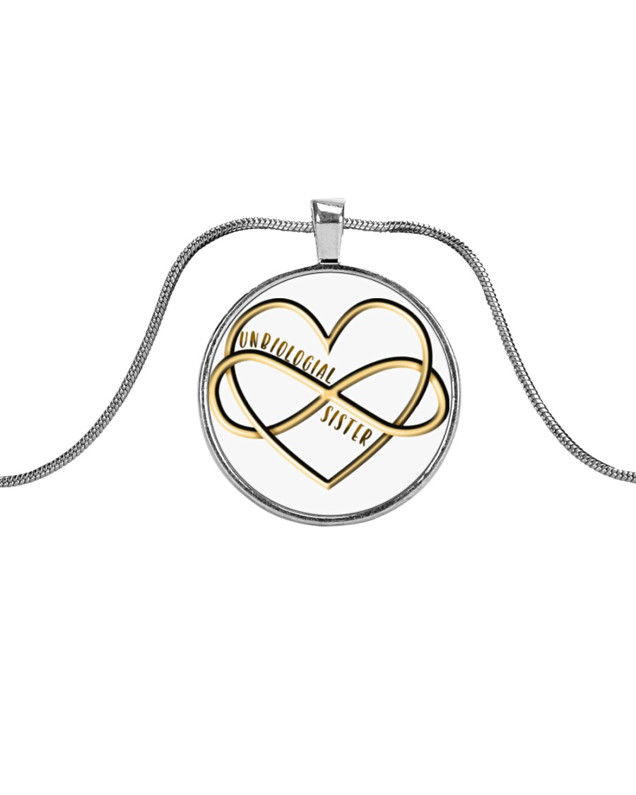 Available for a short time only Metallic Circle Necklace