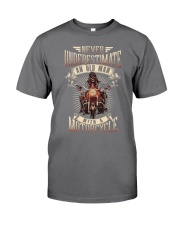 Never Underestimate An Old Man With A Motorcycle Premium Fit Mens Tee thumbnail
