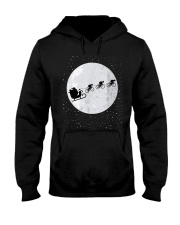 Cycling Team Pulling Santa Sleigh Hooded Sweatshirt thumbnail