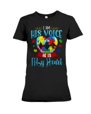 Autism - I Am His Voice Premium Fit Ladies Tee thumbnail