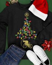 Bicycle Christmas Tree v3 Crewneck Sweatshirt apparel-crewneck-sweatshirt-lifestyle-front-21