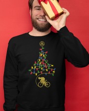 Bicycle Christmas Tree v3 Crewneck Sweatshirt apparel-crewneck-sweatshirt-lifestyle-front-22