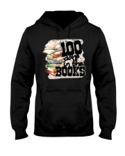100 Days In The Book 100th Day Of School Tea Hooded Sweatshirt thumbnail