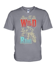 Born To Be Wild Live To Ride V-Neck T-Shirt thumbnail