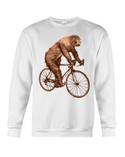 Sloth Biking Crewneck Sweatshirt thumbnail