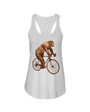 Sloth Biking Ladies Flowy Tank thumbnail