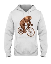 Sloth Biking Hooded Sweatshirt thumbnail