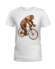 Sloth Biking Ladies T-Shirt thumbnail