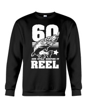 60th Birthday And Still Keeping It Reel Fish Crewneck Sweatshirt thumbnail