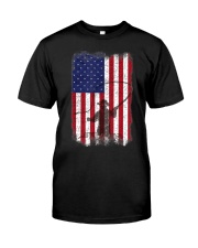 American Flag Fishing Shirt Fly Fishermen Sh Classic T-Shirt front