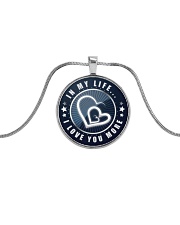 Available for a short time only Metallic Circle Necklace front