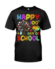 100th Day of School Teachers Kids Educationa Classic T-Shirt front